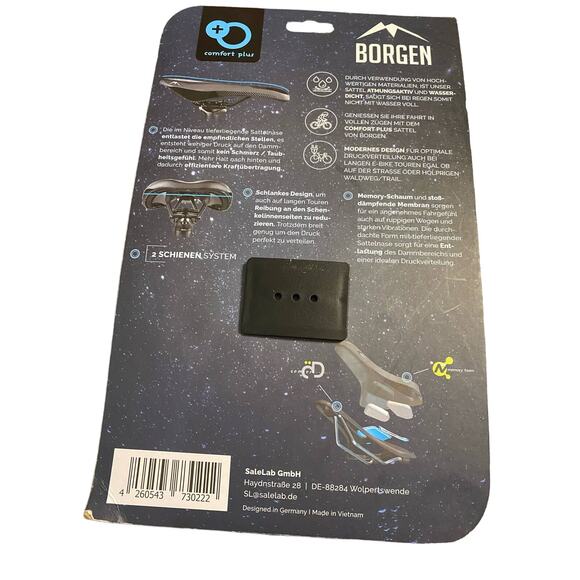 Borgen Bike Seat men and women. Ergonomic with memory foam and Gel - Picture 5 of 5